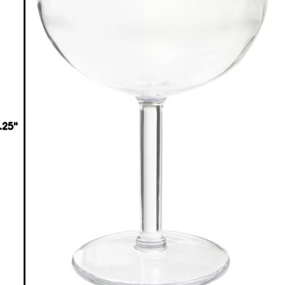 Large Margarita cocktail party glasses bar ware